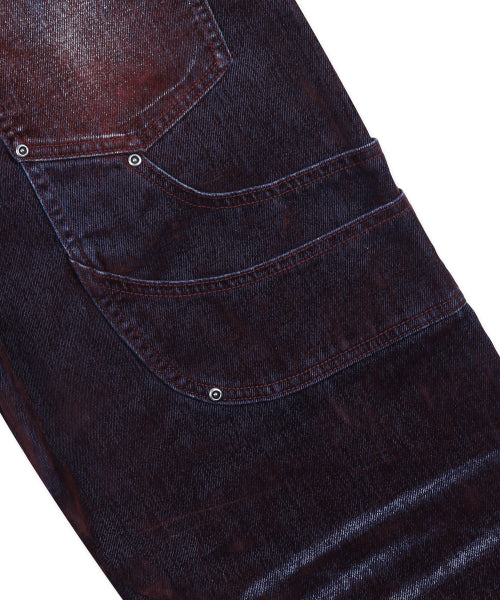 GP174 Rusty Washed Wide Pants (BURGUNDY)