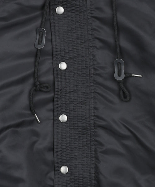 GJ107 Rework N2B Nylon Short Parka (BLACK)