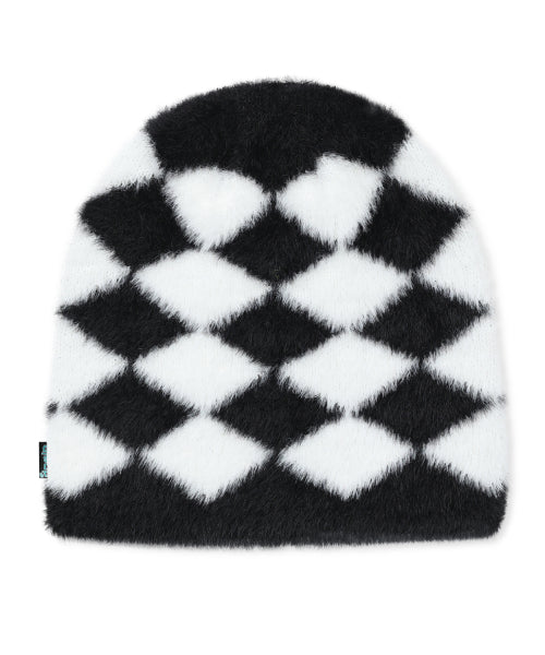 GC076 DIA Checker Hair Ornament Knitwear Vinny (BLACK)