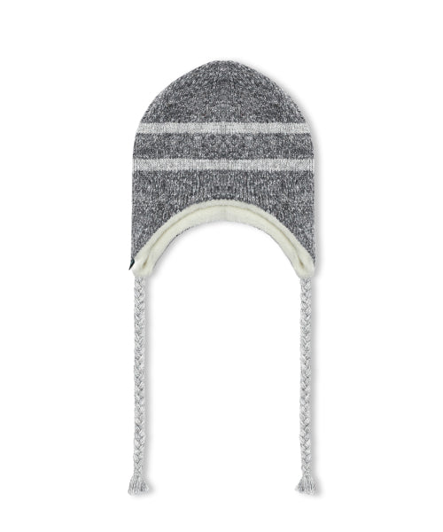 GC069 Stripe Earflap Vinny (CHARCOAL GRAY)