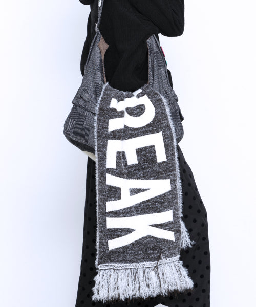 GAC030 Panatic Hair Ornament Jacquard muffler (BLACK)