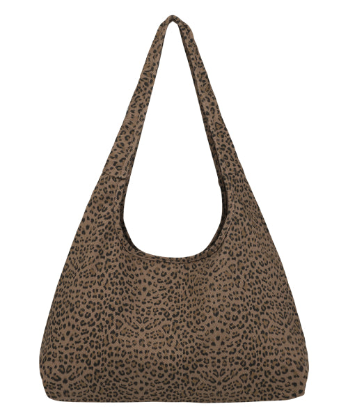CROSS STUD SHOULDER BAG_LEOPARD
