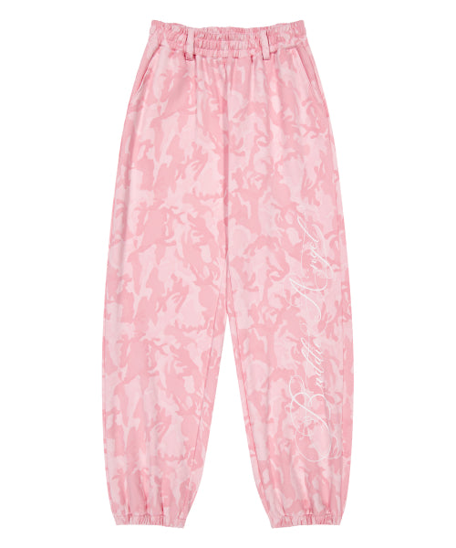 BADDIE ANGEL SWEATPANTS_PINK CAMO