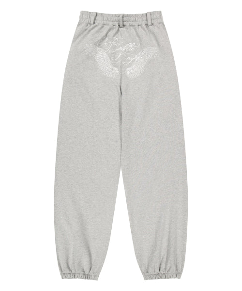 BADDIE ANGEL SWEATPANTS_MELANGE GREY