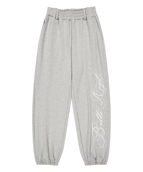 BADDIE ANGEL SWEATPANTS_MELANGE GREY