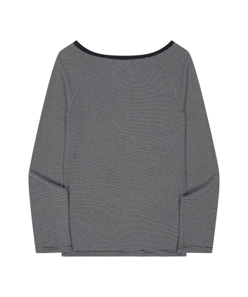 ROSARY STRIPE L/S TEE_BLACK