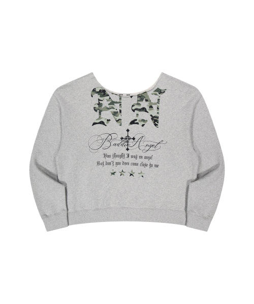 NN OFF-SHOULDER SWEATSHIRT_MELANGE GREY