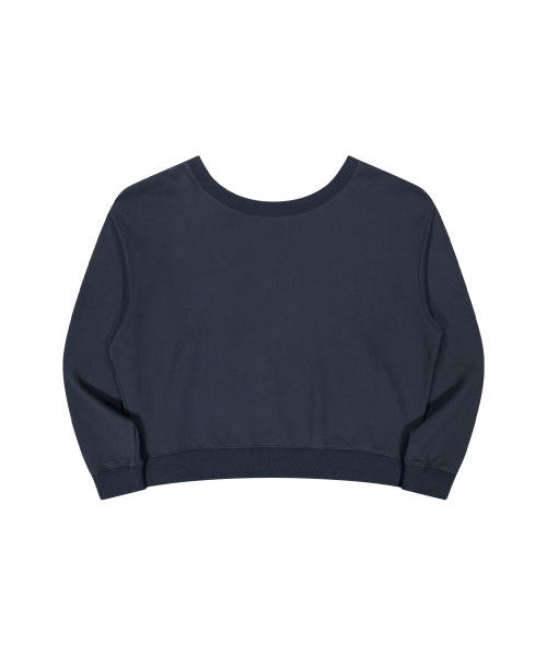 BA-CROSS OFF-SHOULDER SWEATSHIRT_GREYISH NAVY