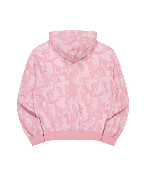 BA CAMOUFLAGE HOOD ZIP-UP_PINK CAMO