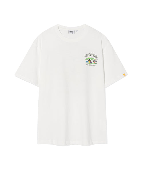Seochon Graphic Short Sleeve T-shirt White