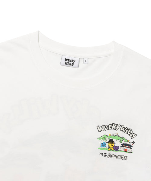 Seochon Graphic Short Sleeve T-shirt White