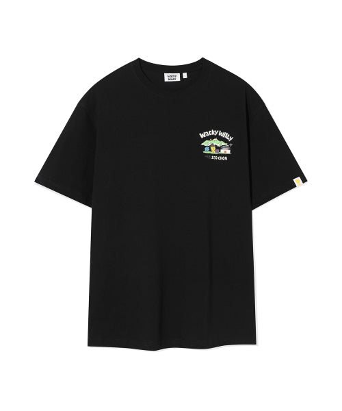 Seochon Graphic Short-sleeved Shirt Black