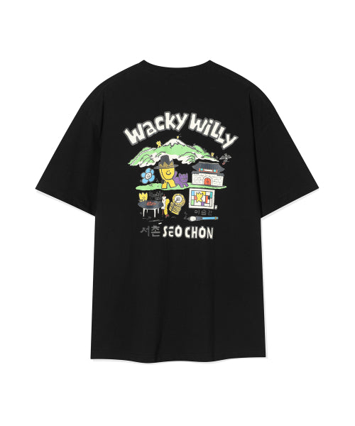 Seochon Graphic Short-sleeved Shirt Black