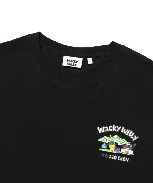 Seochon Graphic Short-sleeved Shirt Black