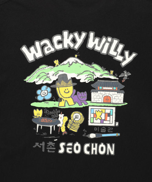 Seochon Graphic Short-sleeved Shirt Black