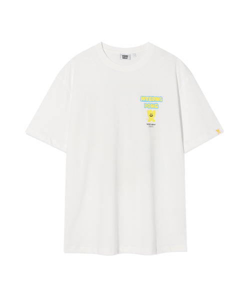 Myeongdong Graphic Short-sleeved T-shirt White