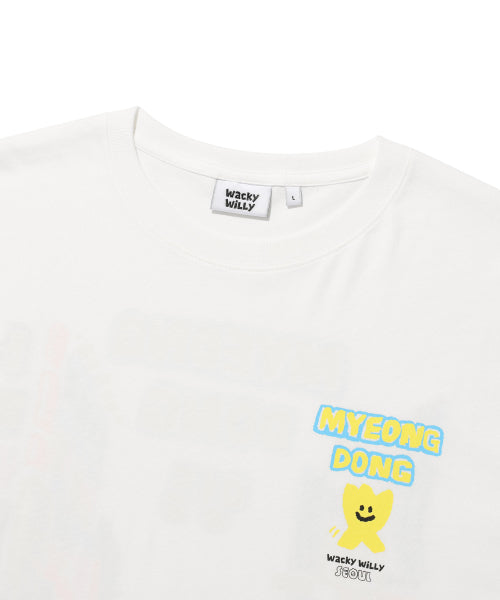 Myeongdong Graphic Short-sleeved T-shirt White