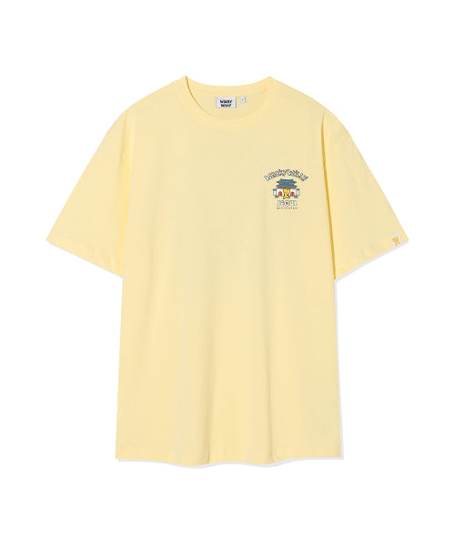 Seoul Graphic Short-sleeved T-shirt Yellow