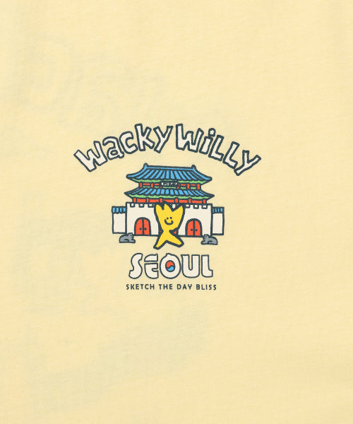Seoul Graphic Short-sleeved T-shirt Yellow