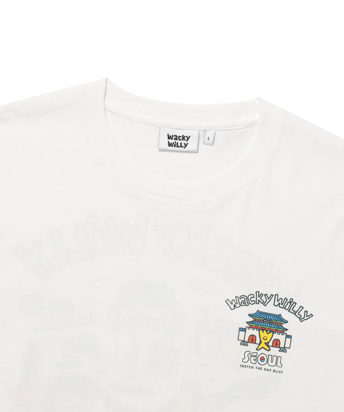 Seoul Graphic Short-sleeved T-shirt White