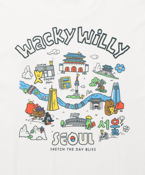 Seoul Graphic Short-sleeved T-shirt White