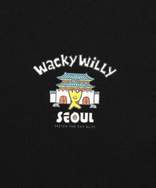 Seoul Graphic Short-sleeved Shirt Black