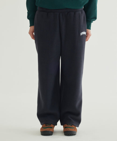 WARM ON ARCH LOGO WIDE FLEECE PANTS