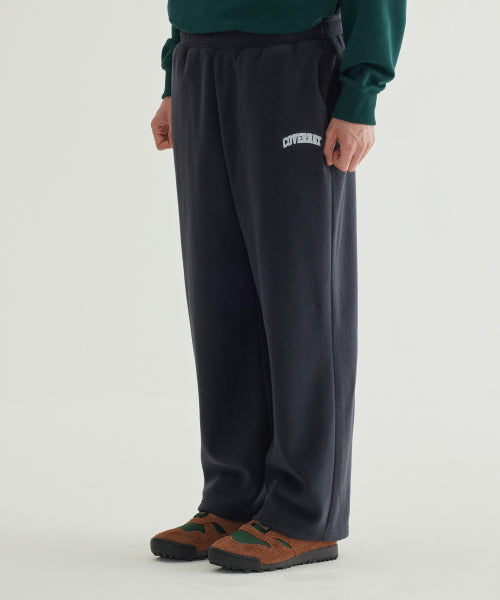 WARM ON ARCH LOGO WIDE FLEECE PANTS