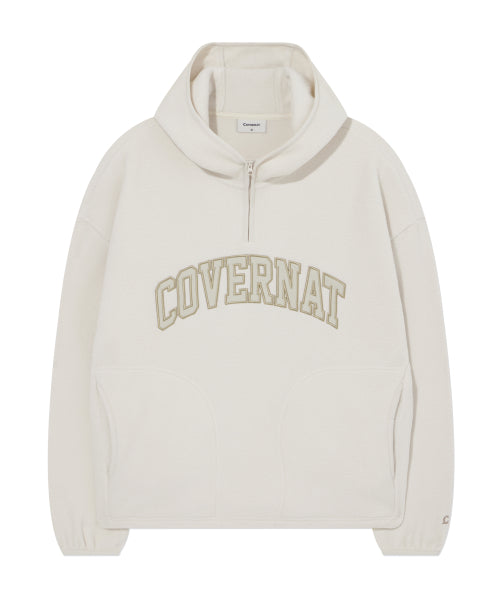 WARM ON ARCH LOGO FLEECE HOODIE