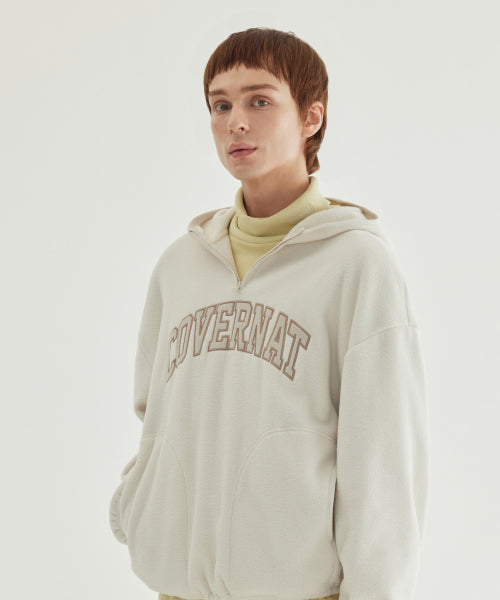 WARM ON ARCH LOGO FLEECE HOODIE