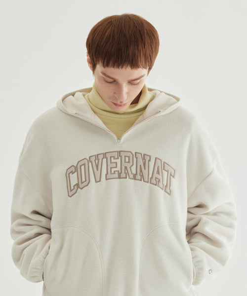 WARM ON ARCH LOGO FLEECE HOODIE