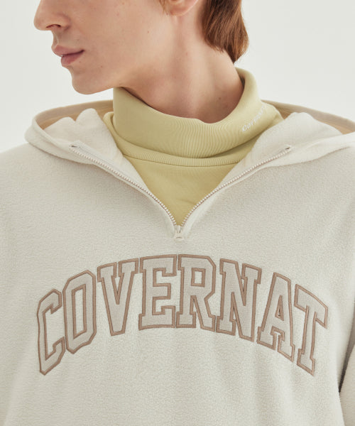 WARM ON ARCH LOGO FLEECE HOODIE