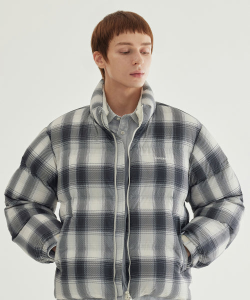 CIVIC CHECKED RDS SHORT PUFFER