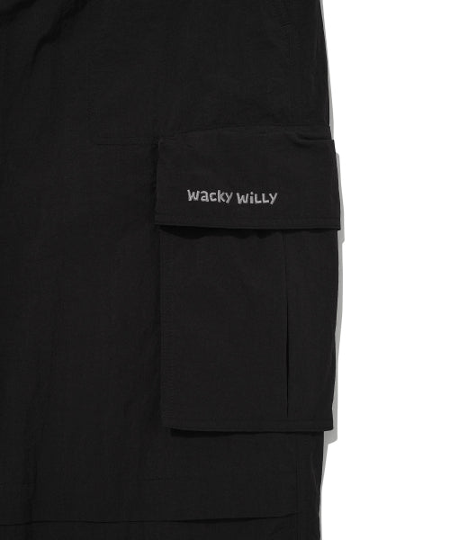 Winter Parasuit Cargo Pants Black