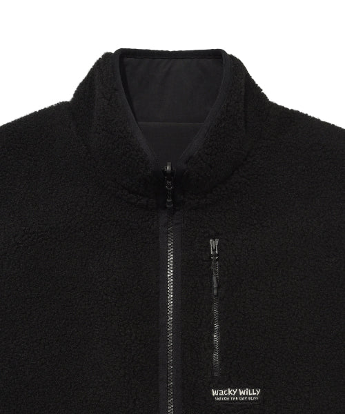 reversible fleece best black