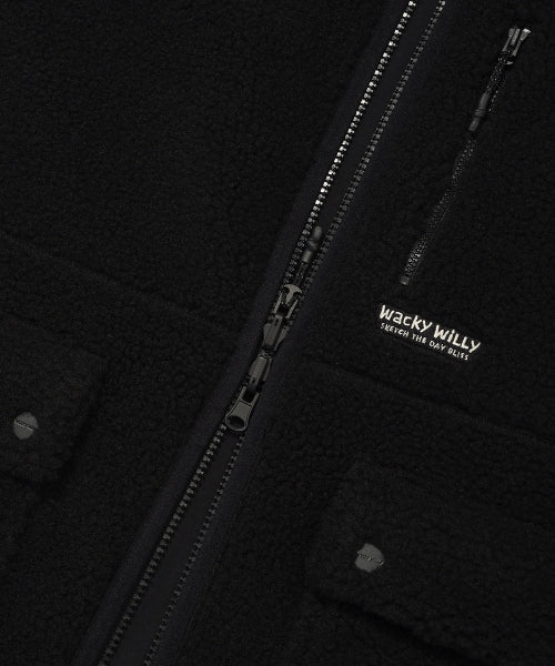 reversible fleece best black