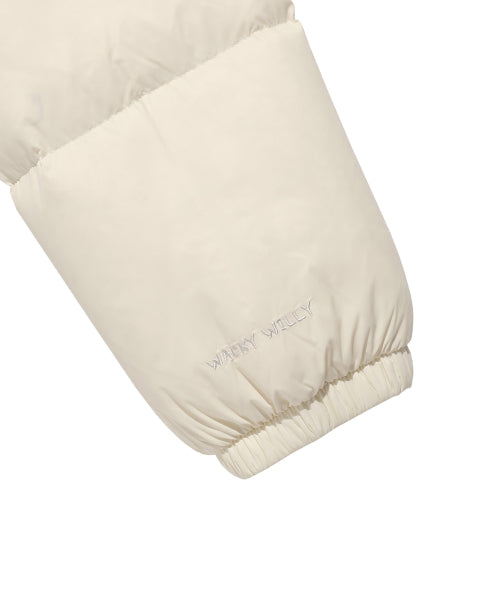 Women's Lily and Pen Down Short Puffer Cream