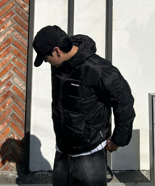 Light Lipstop Padded Jumper Black