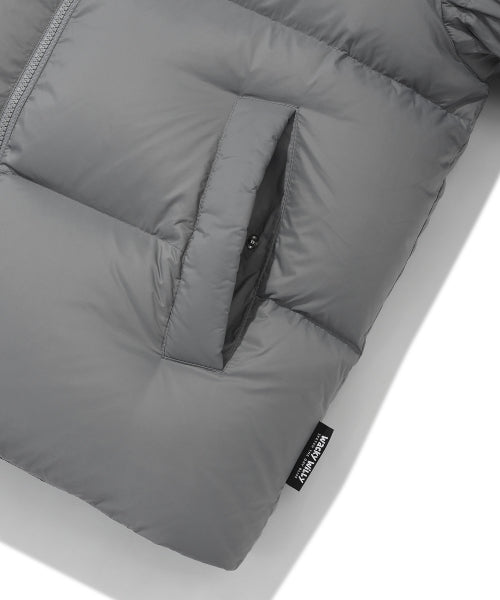 Duckie Down Short Puffy Gray