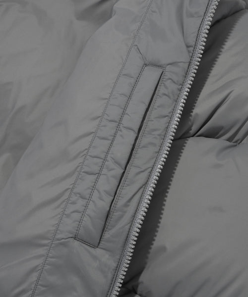 Duckie Down Short Puffy Gray