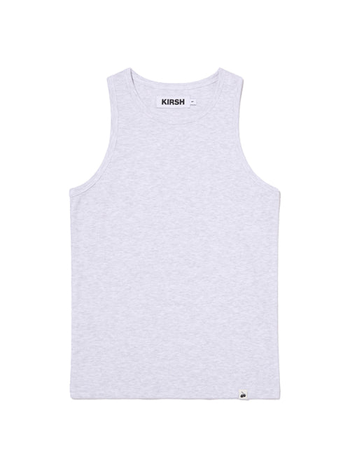RIBBED SLEEVELESS CARDIGAN SET(MELANGE GRAY)