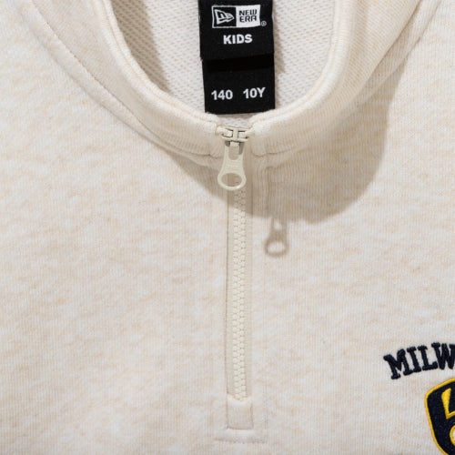APK MLB HALF ZIP UP FT53 MILBRE OAT