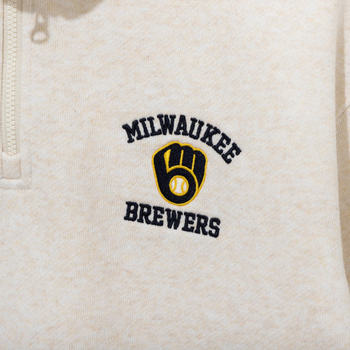 APK MLB HALF ZIP UP FT53 MILBRE OAT