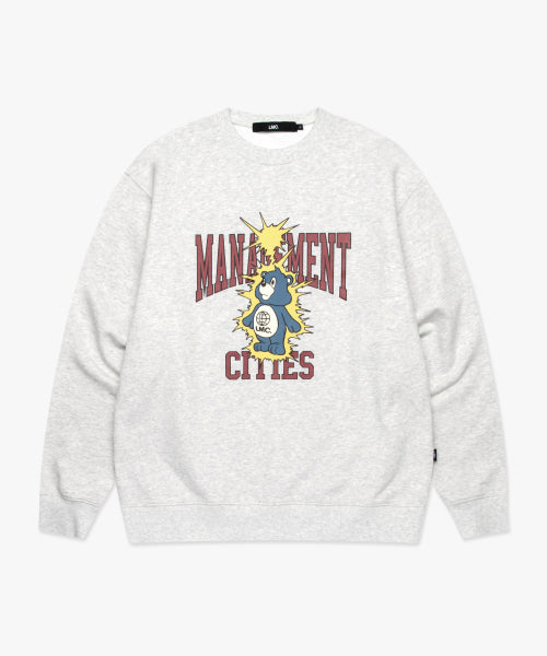 THUNDER BEAR SWEATSHIRT light heather gray