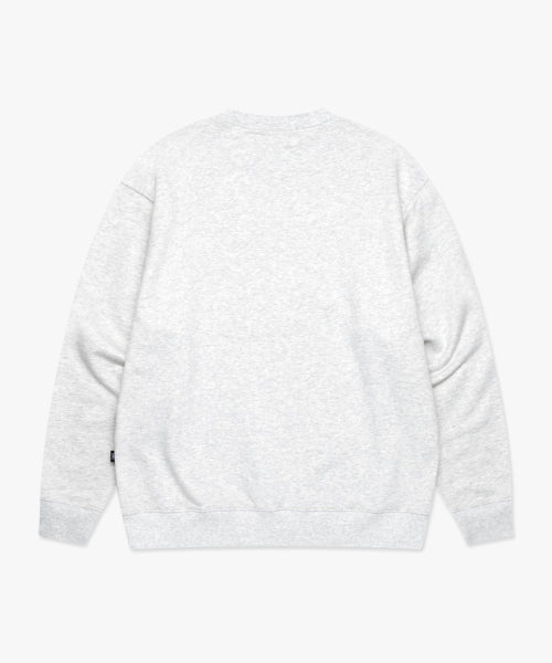SERIF LOGO SWEATSHIRT light heather gray