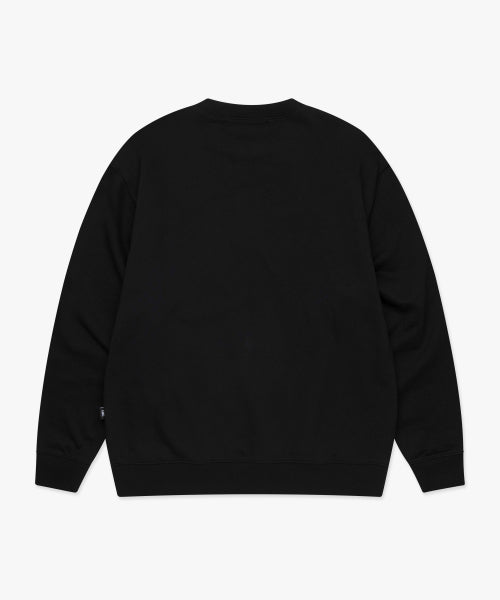 SERIF LOGO SWEATSHIRT black
