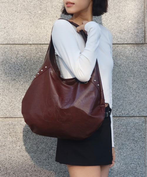 Coffee Bag Leather Red Brown