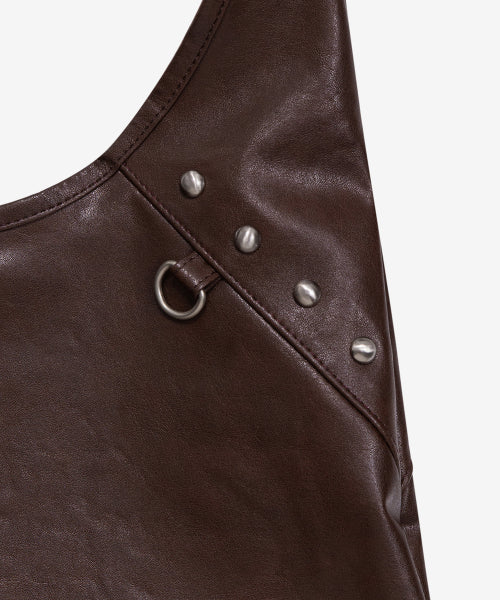 Coffee Bag Leather Red Brown