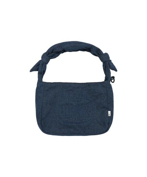 Stitch Point Denim Padded Cross Bag BLUE
