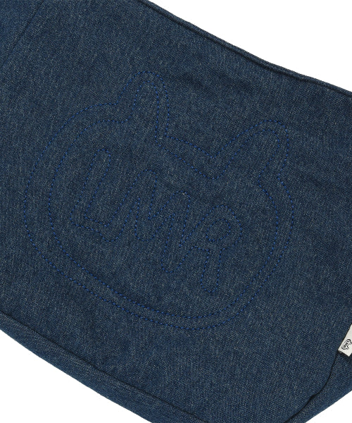 Stitch Point Denim Padded Cross Bag BLUE